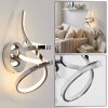 Lunor wall light, wall spotlight LED chrome, 1-light source