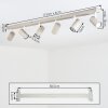 Javel ceiling light sand-coloured, 6-light sources