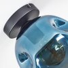 Ripoll ceiling light, globe light blue, 1-light source