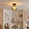 Ripoll ceiling light, globe light Smoke-coloured, 1-light source