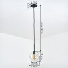 Ripoll hanging light, globe light, pendant light clear, 1-light source