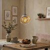 Ripoll hanging light, globe light, pendant light Amber, clear, 1-light source