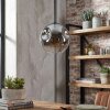 Ripoll hanging light, globe light, pendant light chrome, clear, Smoke-coloured, 1-light source
