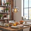 Ripoll hanging light, globe light, pendant light clear, Smoke-coloured, 1-light source