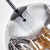 Ripoll hanging light, globe light, pendant light clear, Smoke-coloured, 1-light source