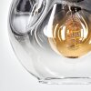 Ripoll hanging light, globe light, pendant light clear, Smoke-coloured, 1-light source