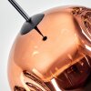 Ripoll hanging light, globe light, pendant light clear, coppery, 1-light source