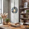 Ripoll hanging light, globe light, pendant light blue, 1-light source