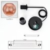 Koyoto hanging light, globe light, pendant light coppery, 1-light source