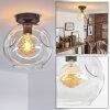 Ripoll ceiling light, globe light clear, 1-light source