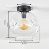 Ripoll ceiling light, globe light clear, 1-light source