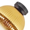 Koyoto ceiling light, globe light 25 cm gold, clear, 1-light source