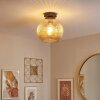 Koyoto ceiling light, globe light 25 cm Amber, 1-light source