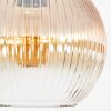Koyoto ceiling light, globe light 25 cm Amber, clear, 1-light source