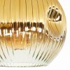 Ripoll ceiling light, globe light gold, clear, 1-light source