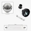 Ripoll ceiling light, globe light chrome, clear, Smoke-coloured, 1-light source