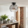 Ripoll ceiling light, globe light clear, Smoke-coloured, 1-light source