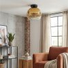 Ripoll ceiling light, globe light gold, clear, 1-light source