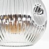 Ripoll ceiling light, globe light clear, Smoke-coloured, 1-light source