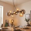 Chehalis hanging light, globe light, pendant light Amber, Smoke-coloured, 8-light sources
