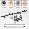 Chehalis hanging light, globe light, pendant light Amber, Smoke-coloured, 8-light sources