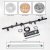 Chehalis hanging light, globe light, pendant light Amber, clear, Smoke-coloured, 8-light sources