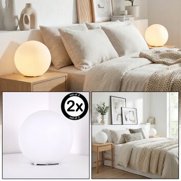 Cochuna globe light, table lamp white, 1-light source