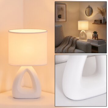 Garin table lamp white, 1-light source