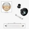 Ripoll ceiling light, globe light Amber, clear, 1-light source