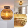 Koyoto ceiling light, globe light 25 cm gold, 1-light source