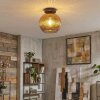 Koyoto ceiling light, globe light 25 cm gold, 1-light source