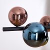 Chehalis hanging light, globe light, pendant light blue, green, coppery, 8-light sources