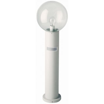 Albert 2010 pedestal light white, 1-light source, Motion sensor