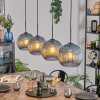 Koyoto hanging light, globe light, pendant light blue, 4-light sources