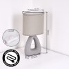 Garin table lamp grey, 1-light source