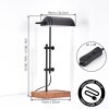 Gaven Banker lamp, desk lamp, table lamp Wood like finish, black, 1-light source