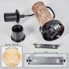 Koyoto globe light, wall light Ecru, black, 1-light source