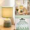 Mirvel table lamp green, white, 1-light source