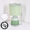 Mirvel table lamp green, white, 1-light source