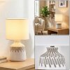Mirvel table lamp grey, white, 1-light source