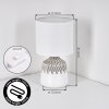Mirvel table lamp grey, white, 1-light source