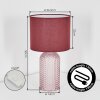 Fonil table lamp pink, transparent, clear, 1-light source