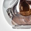 Ripoll hanging light, globe light, pendant light Smoke-coloured, 1-light source