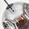 Ripoll hanging light, globe light, pendant light Smoke-coloured, 1-light source