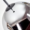Ripoll hanging light, globe light, pendant light chrome, Smoke-coloured, 1-light source