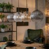 Koyoto hanging light, globe light, pendant light Amber, clear, Smoke-coloured, 4-light sources