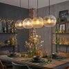 Koyoto hanging light, globe light, pendant light Amber, clear, Smoke-coloured, 4-light sources