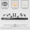 Koyoto hanging light, globe light, pendant light Amber, clear, Smoke-coloured, 4-light sources
