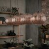 Koyoto hanging light, globe light, pendant light coppery, 4-light sources
