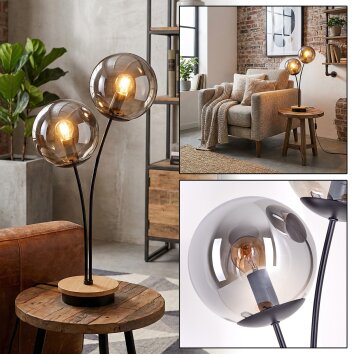 Jomin globe light, table lamp Ecru, black, 2-light sources